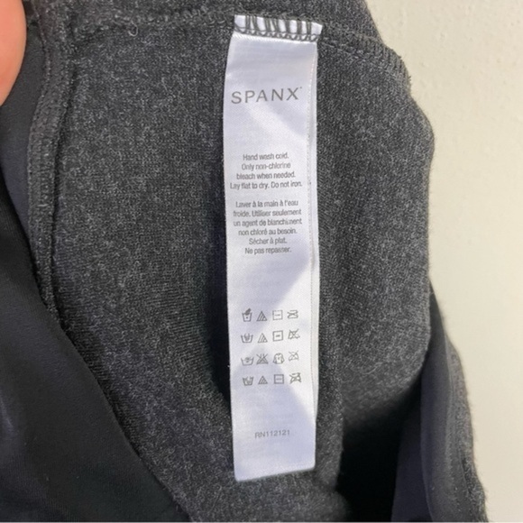 SPANX woman's Ready to Wow heathered charcoal‎ ponte leggings pants - Picture 7 of 7